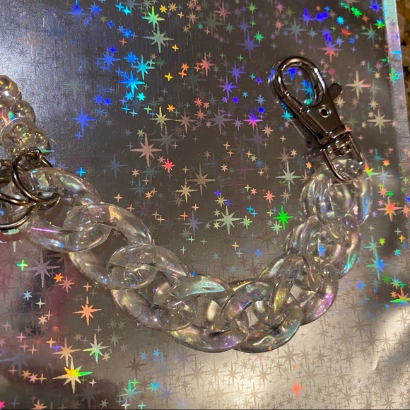 Iridescent Bear Chain Bag Charm - Picture 3 of 11